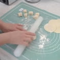 thumbnail image 1 of Qiopertar Food Grade Plastic Rolling Pin, Multifunctional Kitchen Rolling Pin for Dough Baking Pastry, Non-Stick Easy Clean Lightweight Dumpling Stick for Home Cooking Elderly Beginners, White, 1 of 6