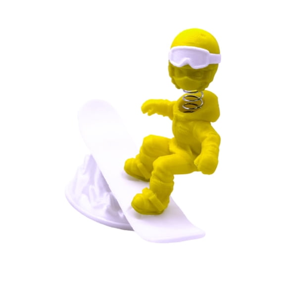 Qiopertar Inertia Skiing Wizard Dashboard Ornament, 3D Printed Car Figurine with Flying Effect, Fun Dashboard Toy for Center Console to Lift Driving Mood