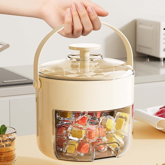 Qiopertar Large Ice Storage Box for Parties, Plastic Durable Cooler for Barbecue Kitchen, Easy Clean Insulated Container for Everyday Use