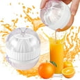 thumbnail image 1 of Qiopertar Manual Juicer Squeezer, Orange Lemon Press Extractor for Kitchen, Efficient Handheld Citrus Juicer for Grapefruit Easy to Clean, White, 1 of 6