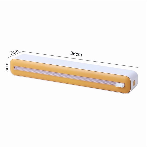 Qiopertar Multifunctional Plastic Cling Film Cutter, Household Tear-Free Kitchen Wrap Dispenser, Food Wrap Cutter for Leftovers Meal Prep Efficient Kitchen Tool