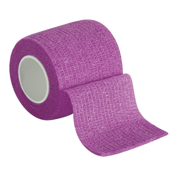 Qiopertar Muscle Tape, 2PC Elastic Therapeutic Kinesiology Tape, Sports Athletic Bandage for Muscle Support Recovery, Non-Restrictive Breathable Adhesive Backing for Full Range Motion, Purple