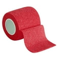 thumbnail image 1 of Qiopertar Muscle Tape, 2PC Elastic Therapeutic Kinesiology Tape, Sports Athletic Bandage for Muscle Support Recovery, Non-Restrictive Breathable Adhesive Backing for Full Range Motion, Red, 1 of 1