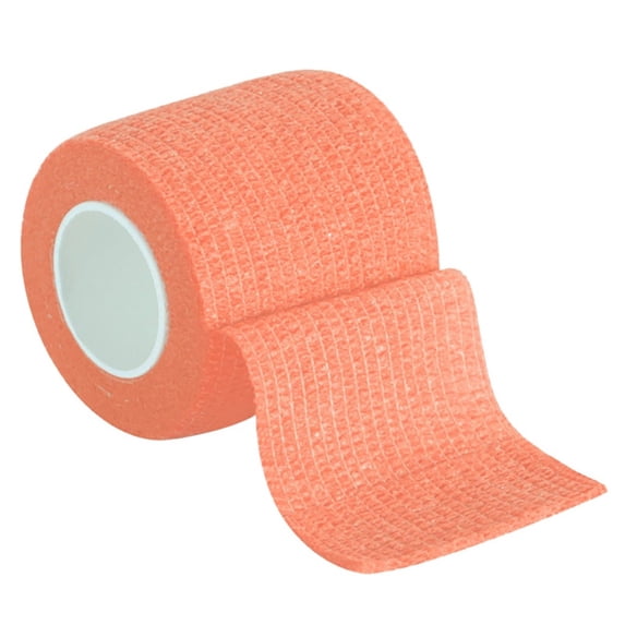 Qiopertar Muscle Tape, 2PC Elastic Therapeutic Kinesiology Tape, Sports Athletic Bandage for Muscle Support Recovery, Non-Restrictive Breathable Adhesive Backing for Full Range Motion, Orange