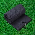 thumbnail image 1 of Qiopertar Perforated Nylon Sports Towel, Quick Dry Microfiber Golf Towel, Lightweight Travel Towel for Gym Workout Training Daily Use, Black, 1 of 6