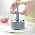thumbnail image 1 of Qiopertar Round Burger Patty Press, Manual Nonstick Meat Presser for Home Kitchen, Nonstick ABS Patty Maker with 100 Greaseproof Papers, Easy to Clean Handheld Burger Press for Ground Beef Chicken,, 1 of 7