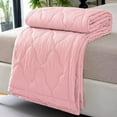 thumbnail image 1 of Qiopertar Summer Air Conditioning Quilt, Cool Feeling Ice Silk Blanket for Hot Sleepers, Washable Thin Ice Cream Quilt for Bed Sofa Travel All Season, Pink, 1 of 6