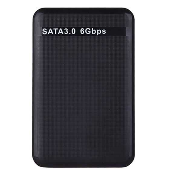 Qiopertar USB 3.0 Hard Drive Enclosure, 2.5 Inch External HDD SSD Case, Tool-Free Portable SATA to USB 3.0 Adapter for Laptop Desktop PC, Black