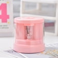 thumbnail image 1 of Qiopertar USB Rechargeable Automatic Pencil Sharpener, Electric Pencil Sharpener with Spare Blades Shavings Box, Portable Battery Operated Pencil Sharpener for Home Office Drawing, Pink, 1 of 6