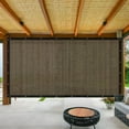 thumbnail image 1 of Qiopertar Under $5 Coffee Brown Perforated Shade Net, Sun Protection Mesh for Courtyard Balcony Garden, Weather-Resistant Privacy Screen, 1 of 3