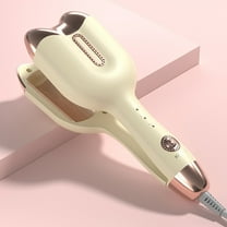 Qiopertar Under $5 Double Barrel Curling Iron, Tourmaline Ceramic Hair Curler with 3 Temperature Settings, Automatic Hair Curler