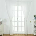 thumbnail image 1 of Qiopertar Under $5 Leaves Sheer Curtain Window Voile Drape, 100x200cm Fabric Panel Filter Daylight Room Divider, Modern Window Treatment Home Decor, 1 of 1