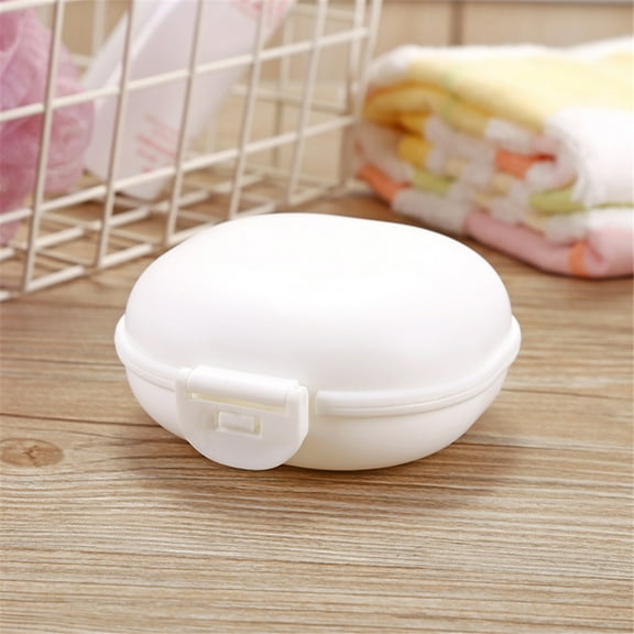 Qiopertar Under $5 Portable Travel Soap Container, Leak Proof Shower Dish Case for Hiking, Compact Toiletry Storage Box