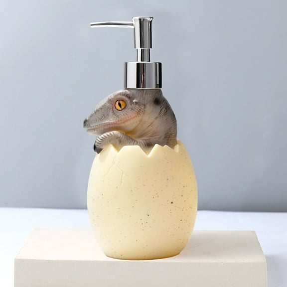 Qiopertar Under $5 Press Type Dinosaur Soap Dispenser, ABS Spring Pump Head for Shampoo Shower Gel, Soap Dispenser Bathroom Organizer