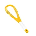 thumbnail image 1 of Qiopertar Under $5 Rotating Egg Beater with Multi-Purpose Design, Manual Whisk for Kitchen Baking, Food Grade Plastic Whisk with Flat Storage, 1 of 4