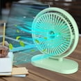 thumbnail image 1 of Qiopertar Under $5 Silent Desktop Fan 9 Inch, Three-Speed Multi-Angle USB Powered Fan for Office Bedroom, Small Circulation Fan with Double Bracket, 1 of 7