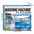 thumbnail image 1 of Qiopertar Washing Machine Cleaner Tablets, Front Load HE Washer Descaler Deodorizer Septic Safe, Deep Cleaning Tablets for Drum Tub Laundry Basket Rubber Gasket All Internal Parts, Blue, 1 of 1