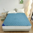 thumbnail image 1 of Qiopertar Waterproof Mattress Protector, Quilted Fitted Mattress Pad Cover, Soft Breathable Dust Proof Bed Cover for Sleep Protection, Green, 1 of 6