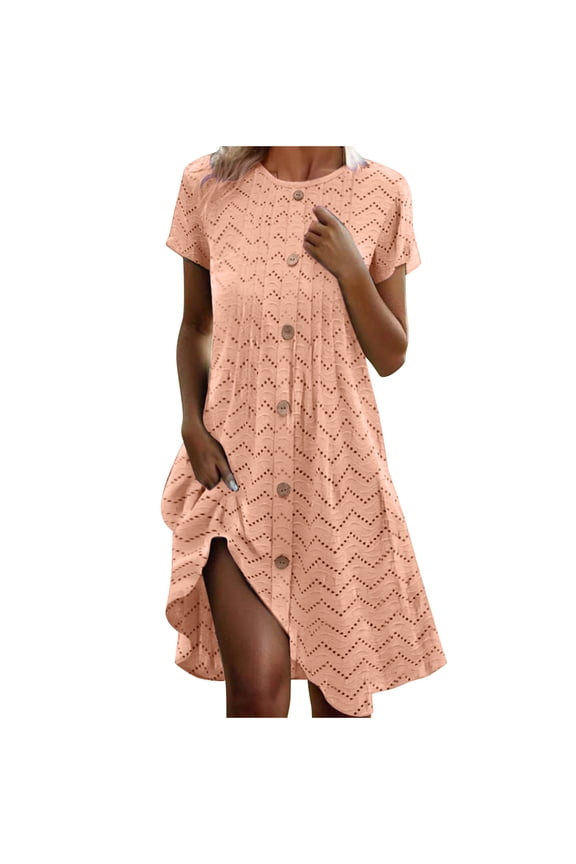 Women's Casual Sleeveless Dress V Neck Hollow Out Tiered Mini Dress Beach Party Vacation Resort Spring Break Travel, Orange L