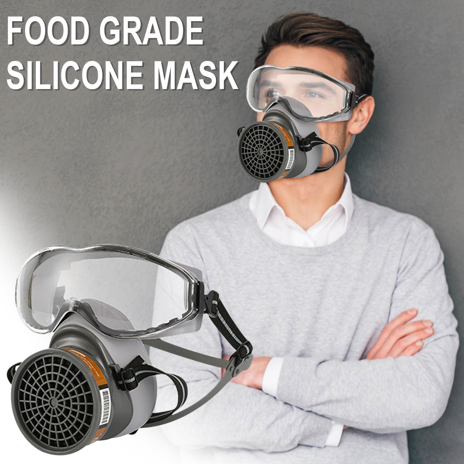 Qiopertar up to 65% off Gift on Sale Reusable Face Gas Mask Cover Paint Face Cover For Work Protection On Clearance Early Access Deals