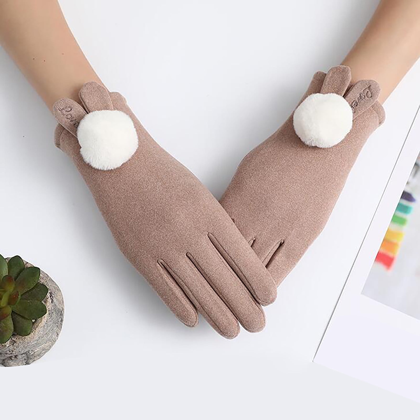 Moufles Bébé Hiver Tricotées épaisses Avec Doublure Polaire - Taille élastique 1 à 4 Ans - Avec Cordon Anti-perte - Cadeau De Noël Mignon - Pour Fille Et Garçon