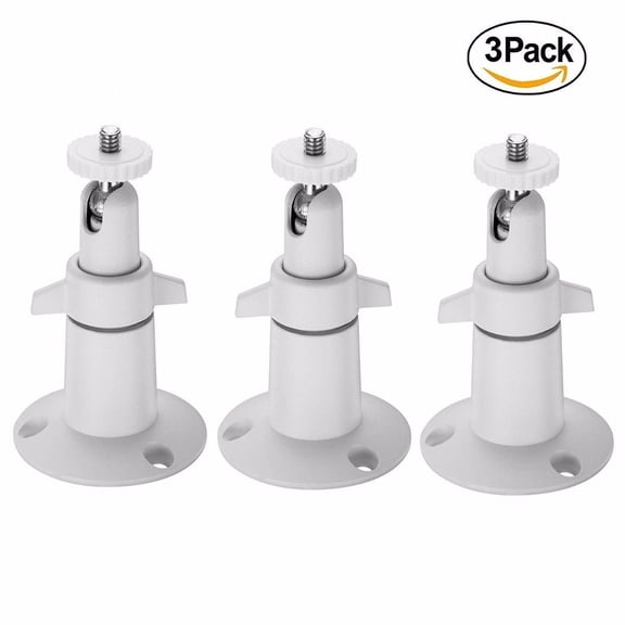 Somnr Adjustable Security Wall Mount NETGEAR Arlo Pro Camera, White, 3 Pack