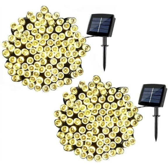 Qishi Indoor/Outdoor 72 ft Solar LED String Lights (200 Count)
