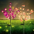 thumbnail image 1 of Qishi Solar Orchid Flower Lights, Waterproof Adjustable with Upgraded Solar Panel, Orchid (2 Pack), 1 of 8
