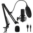 thumbnail image 1 of Somnr USB Gaming Microphone Streaming Podcast PC Microphone Condenser Mic Kit with Flexible Arm for Skype Youtuber Gaming Recording Singing PS4 Computer Studio Laptop, 1 of 8