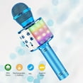 thumbnail image 1 of Qishi Wireless Portable Handheld Microphone, Blue, 1 of 6