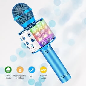 Qishi Wireless Portable Handheld Microphone, Blue