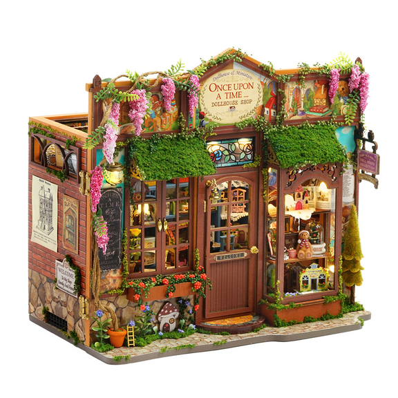 Qissep Book Nook Kit - DIY Miniature House Dollhouse Kit for Adults and Teens, Booknook Tiny House Bookshelf Decor 3D Wooden Puzzle, Gifts for Family, Friends (Fairy Tale Kingdom Rare House)