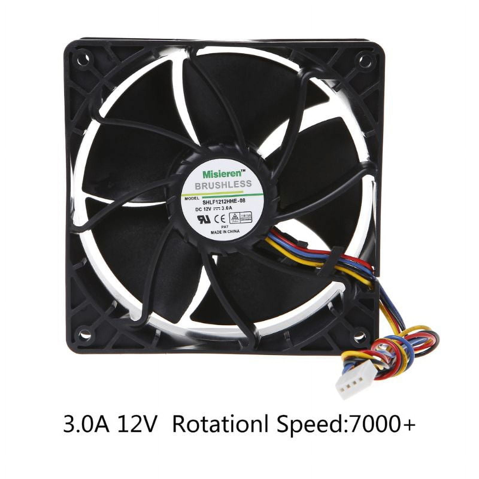 Qisuw 12x12x3.8cm Cooling Fan Replacement for SHLF1212HHE High CFM 4