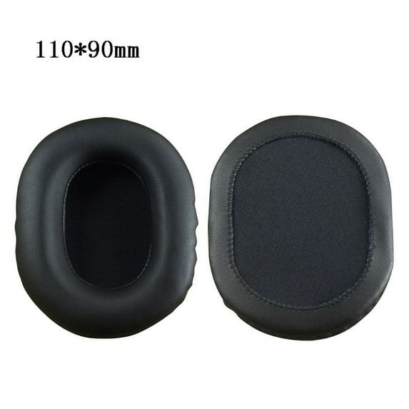 Qisuw 2PCS Square Oval Headphone Earpads Soft Memory Foam Ear Cushion Cover for ATH / for AKG Headset Comfortable to W