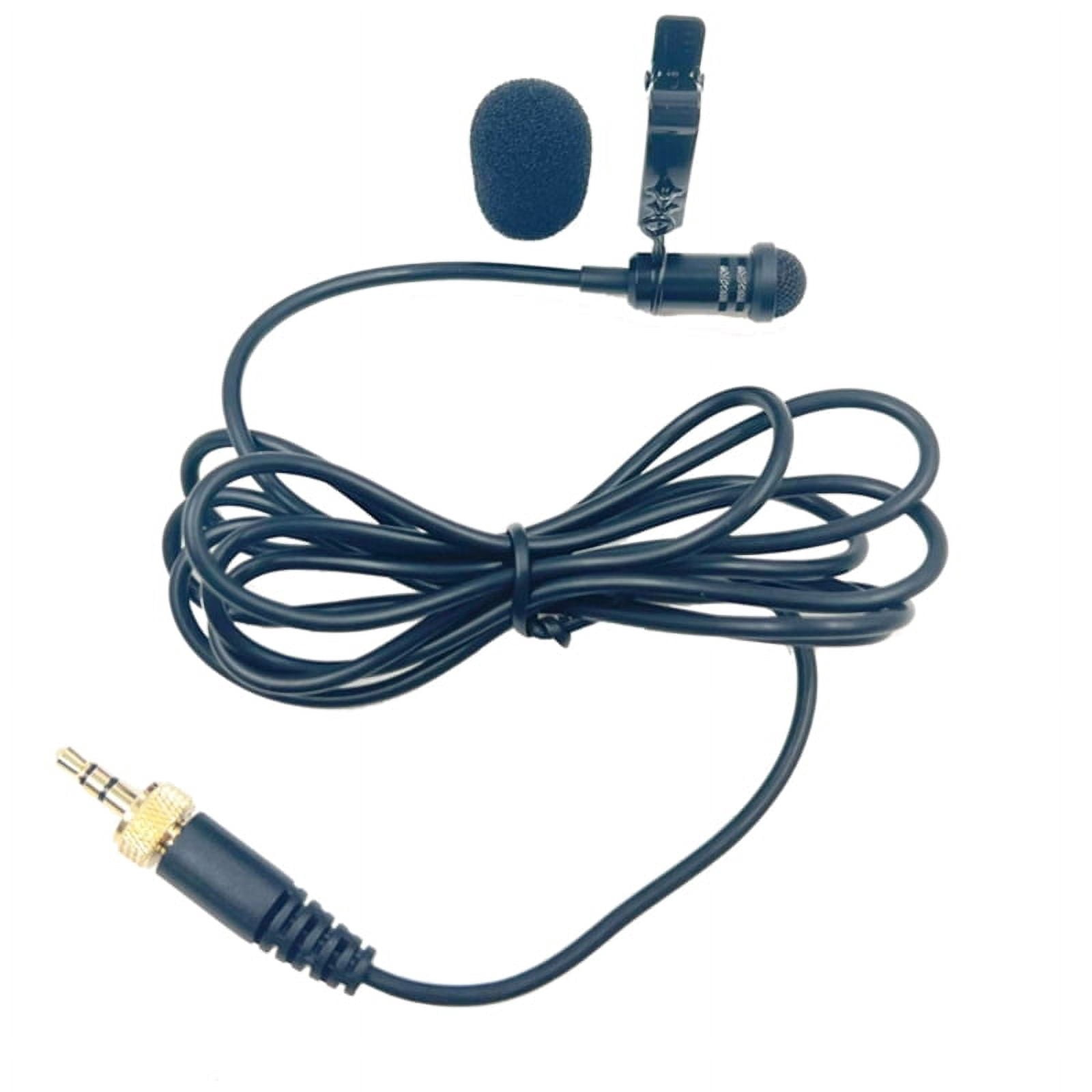 Qisuw 3.5mm Lavalier Clip-on Microphone with Strong Anti Interference ...