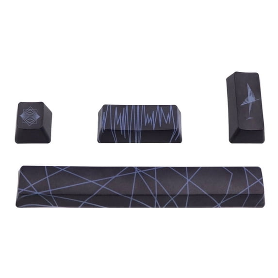 Qisuw 4 DIY Keycaps Set PBT Keyboard Custom Keycap for DIY Gaming Mechanical Keyboard Elegant PBT Keycaps Spacebar Keycap