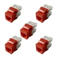thumbnail image 1 of Qisuw 5Pcs CAT6 Network Module Information Socket RJ45 8P8C Connector Adapter Keystone Jack Standard, 1 of 14