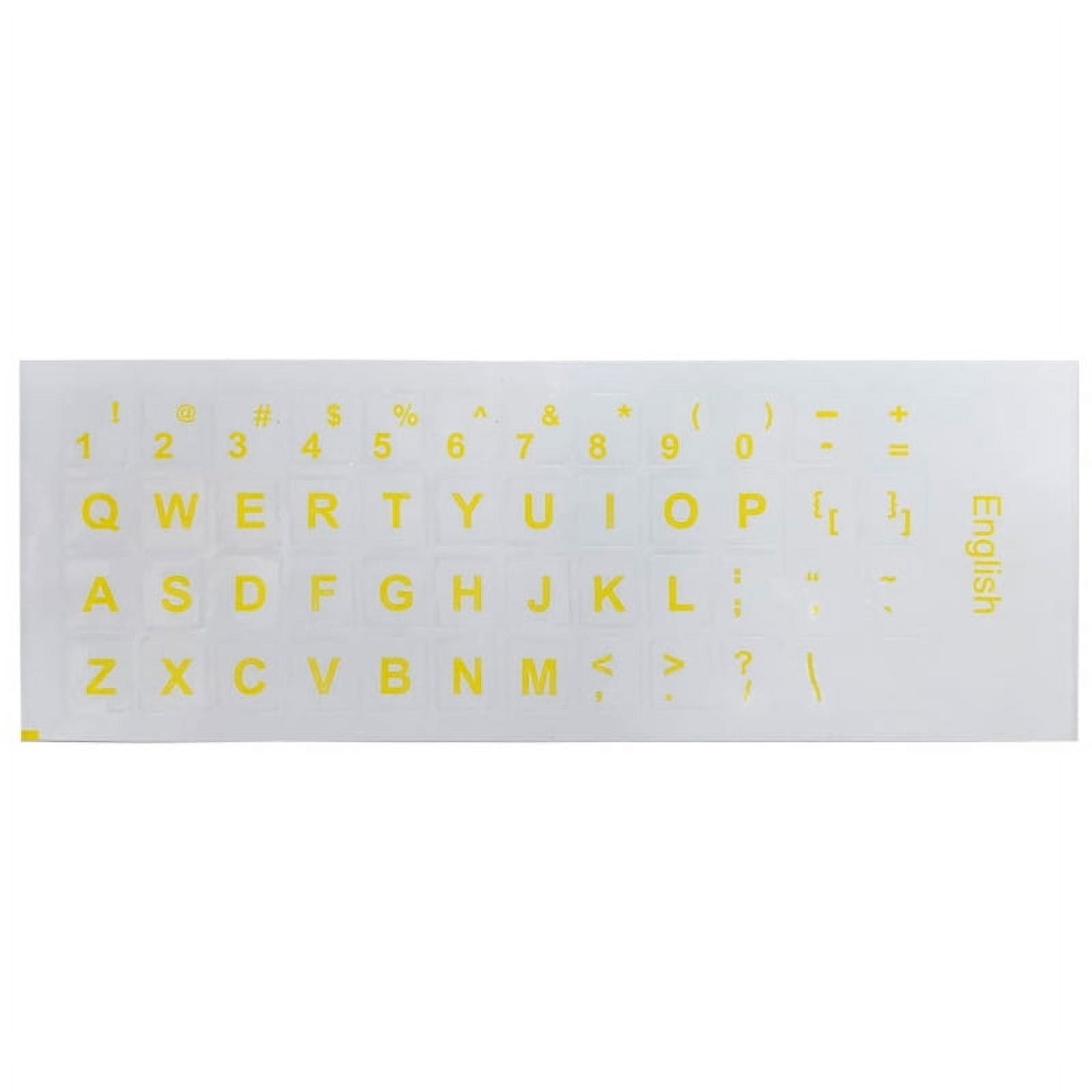 Qisuw Computer Keyboard Sticker English Language Keypad Decal ...