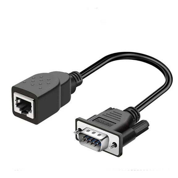 Qisuw DB9 to RJ45 Converter Cable for Seamless Protocol Conversion DB9 to RJ45 Adapter