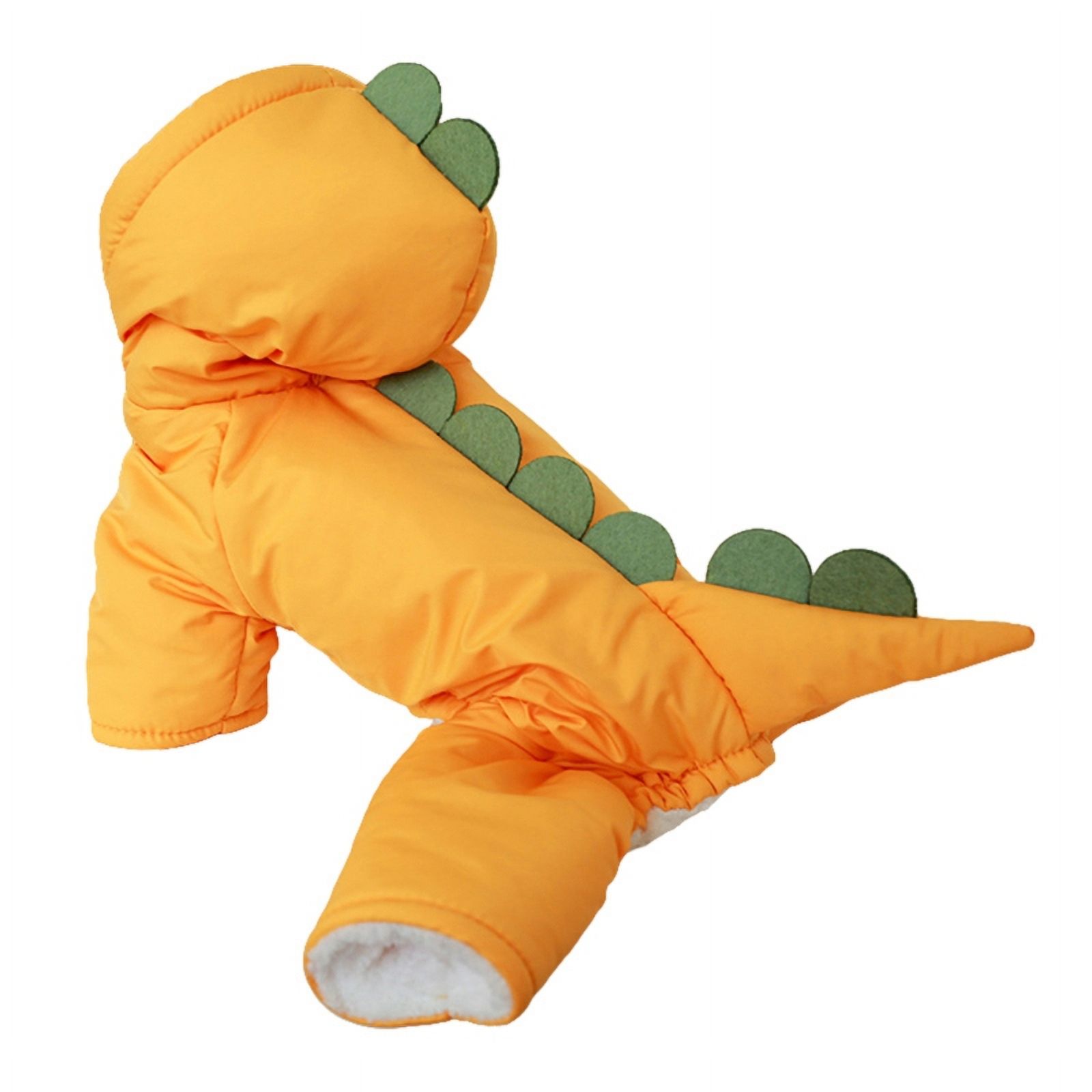 Glow-in-the-Dark Dinosaur Dog Sweater – Luxury Fleece Pom Pom Hoodie or Snood