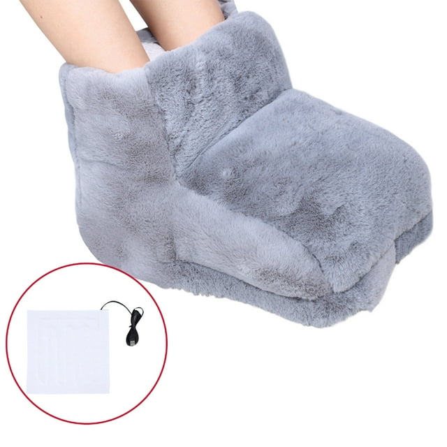 Qisuw Electric Heated Feet Warmer for Women Men Foot Heater Adjustable