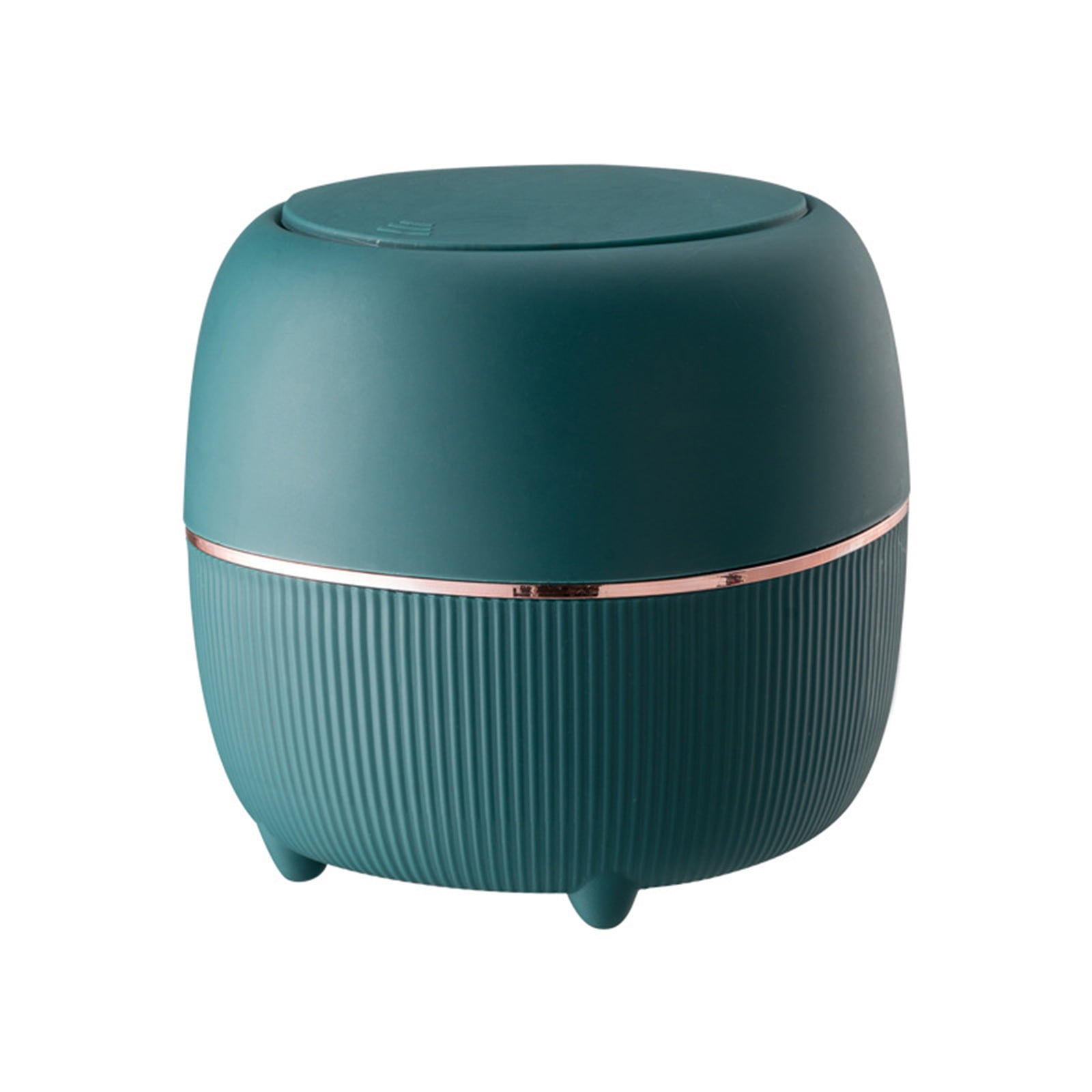Qisuw Fashion Desktop Trash Can for Creative Luxury Dustbin Bin