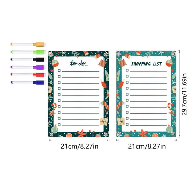 Qisuw Dry Erase Weekly Planner Board for Fridge Weekly