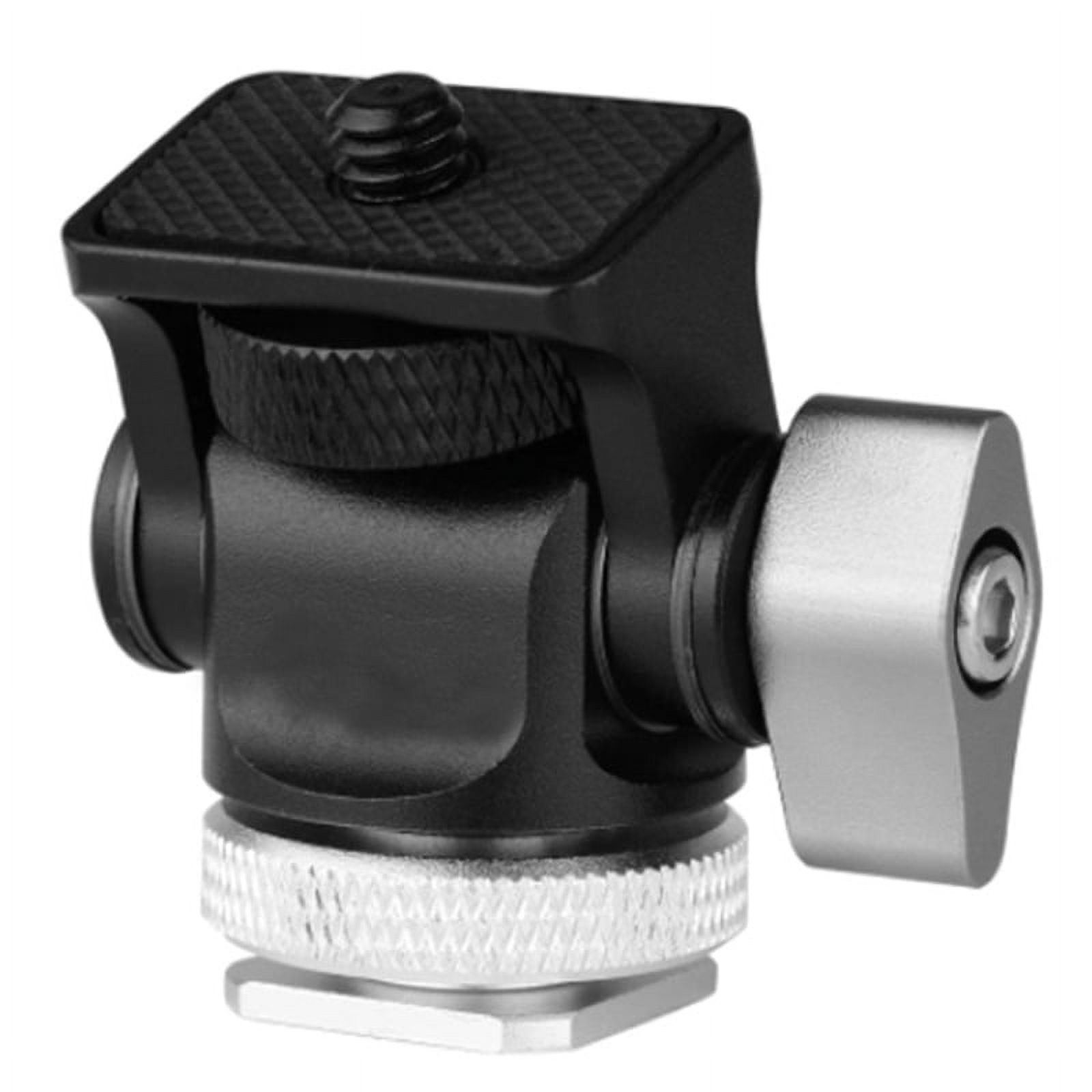 Qisuw Mini Tripod Ball for Head Cold Shoe Adapter 360 Rotation 180