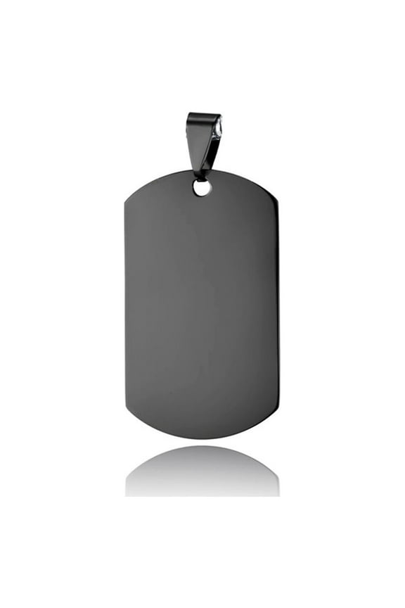 Personalized Dog Tag Pendant Necklace Engraving Name Date Text Color Picture for Men Stainless Steel Memorial Jewelry