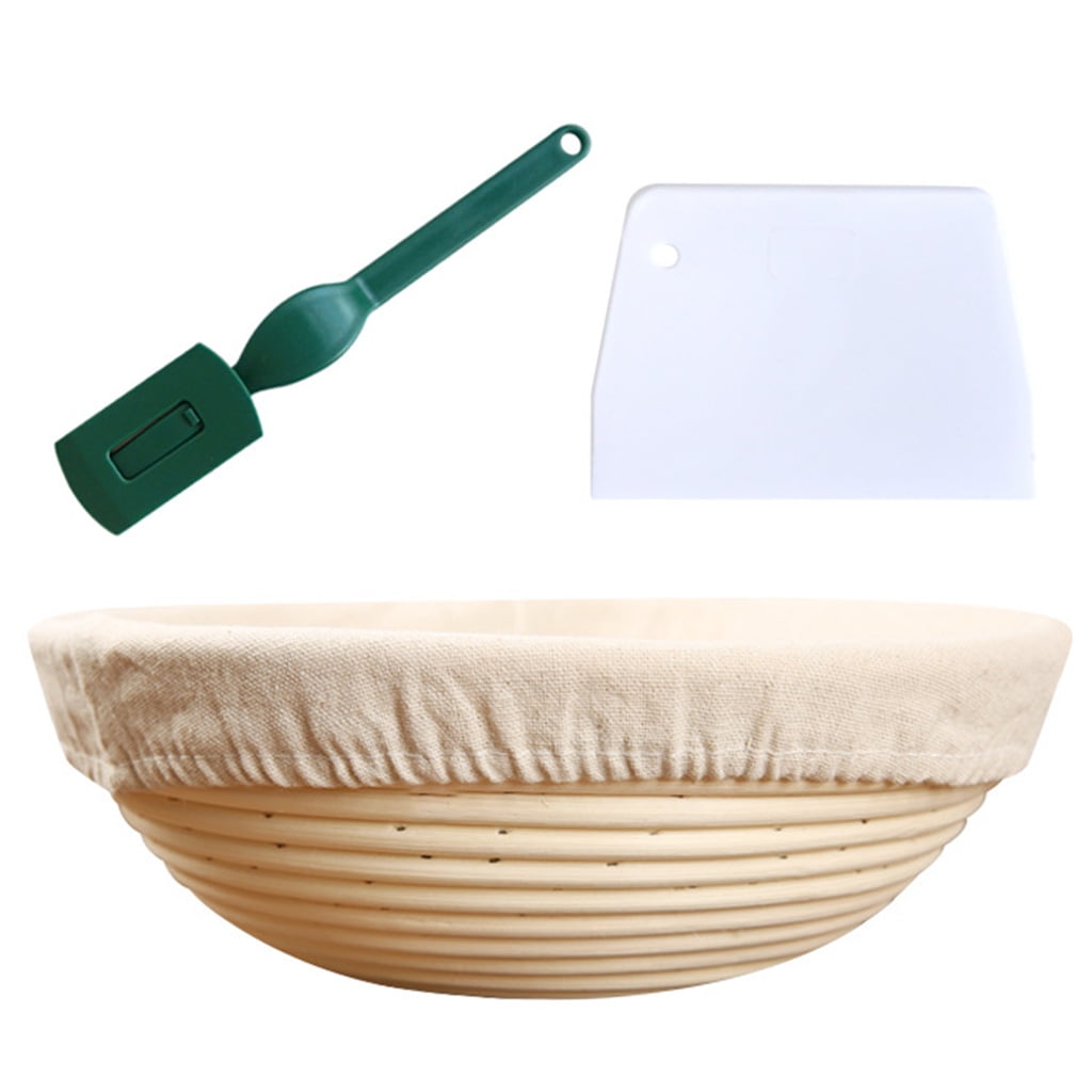 Qisuw Round Natural Rattan Fermentation Basket Country Bread Baguette