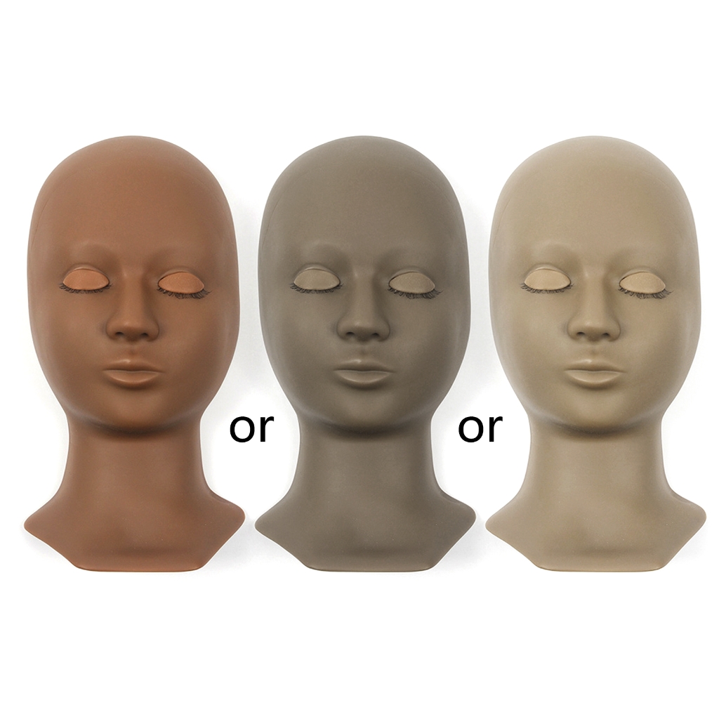 Qisuw Silicone Training Mannequin for Head Removable Eyelids for