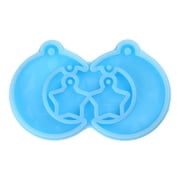 Qisuw Star Moon Holographic Silicone Molds Earring Pendant Epoxy Resin Molds Light and Shadow Effect Crystal Mold for Jewelry