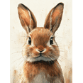 thumbnail image 1 of Qisvanset 12x16 Inch Framed Canvas Wall Art Earth Tone Coquette Bow Bunny Neutral Baby Boy Nursery Wall Print, 1 of 8