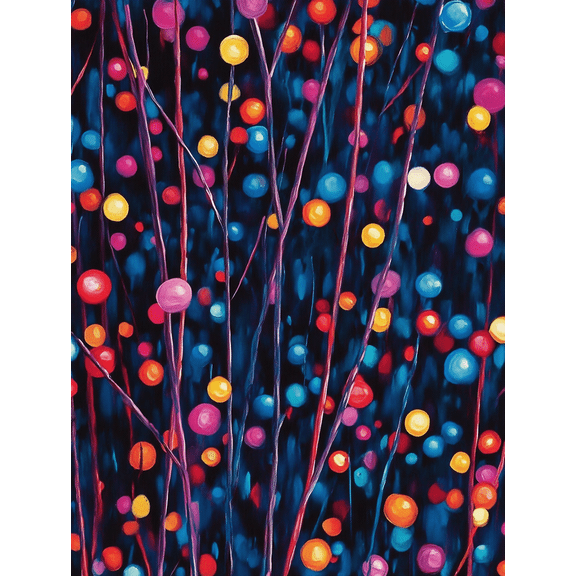 Qisvanset 12x16 Inch Framed Canvas Wall Art Jackson Pollock Abstract Pop Art Modern Home Wall Decor